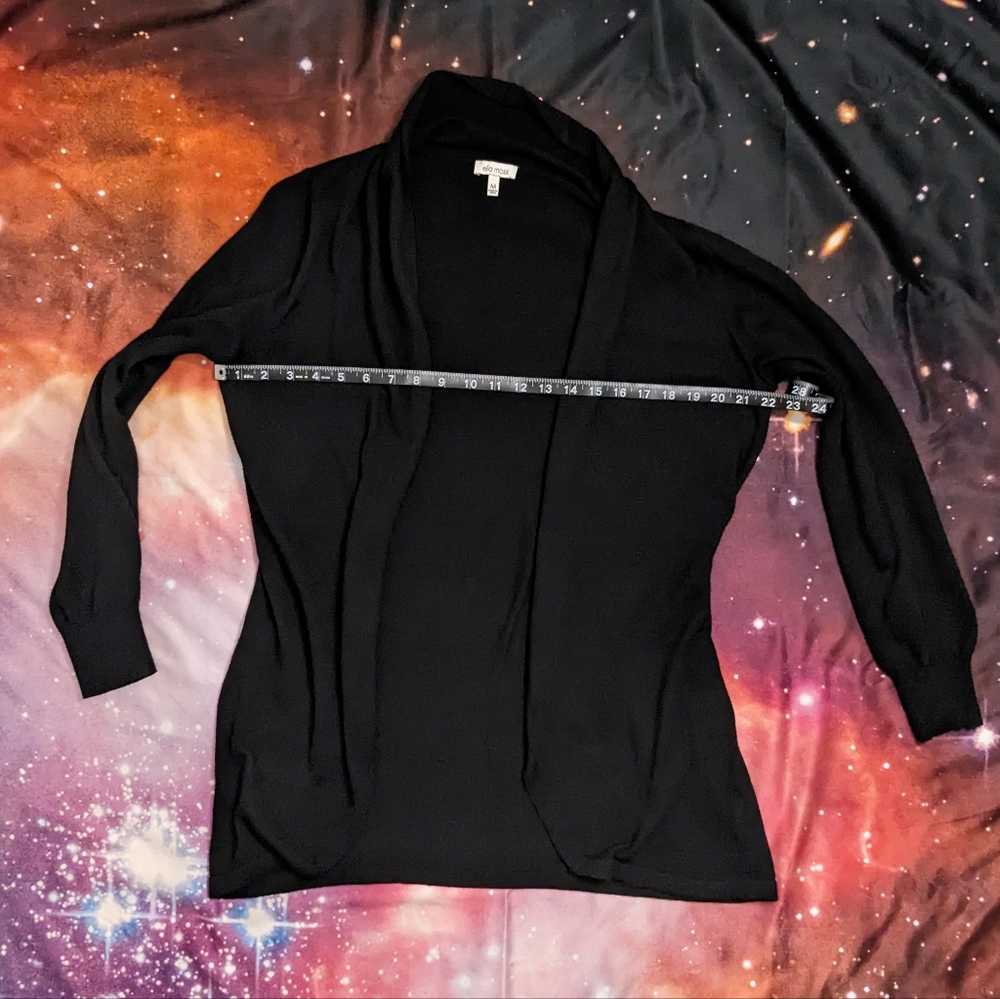 🖤 Black Ella Moss Cardigan Size Medium - Picture 3 of 7